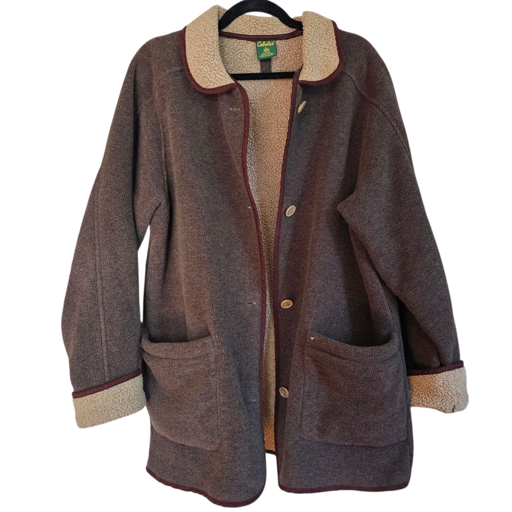 Cabela's Women's Brown Sherpa-Lined Coat